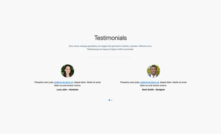 Bootstrap 5 Client Testimonials Slider Example - BootstrapBrain