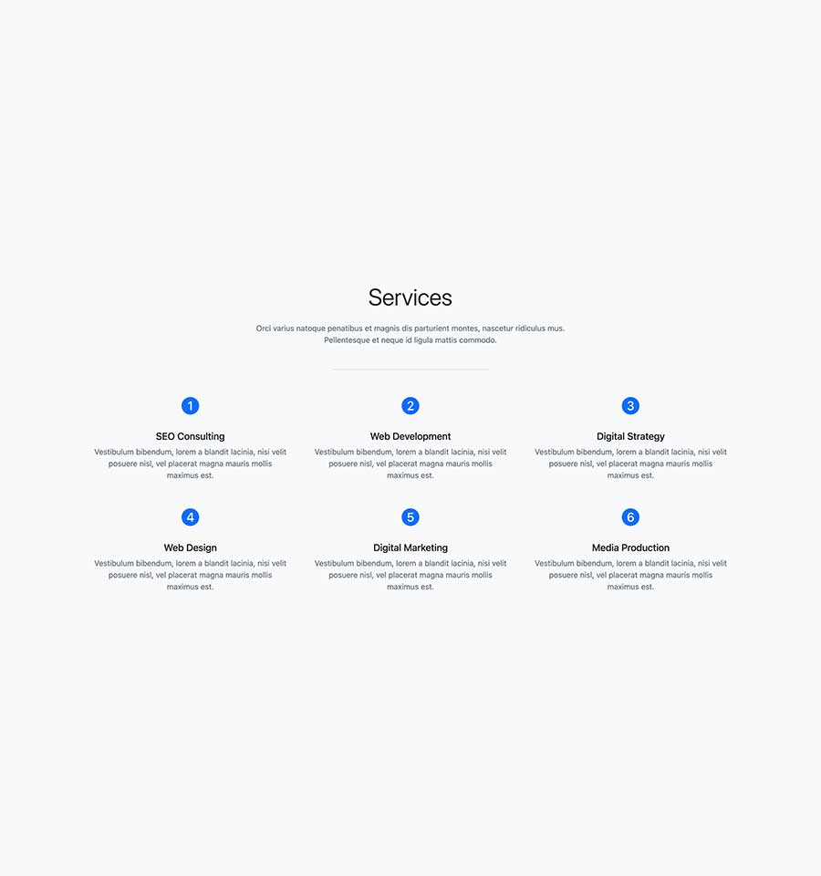 Bootstrap 5 Services Section Example