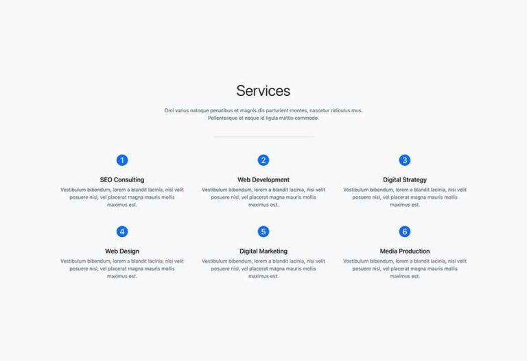 Bootstrap 5 Services Section Design Example - BootstrapBrain