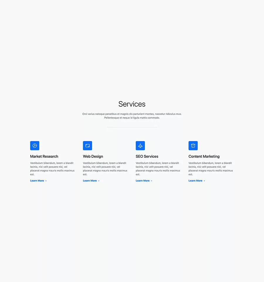 Bootstrap 5 Features Section Template
