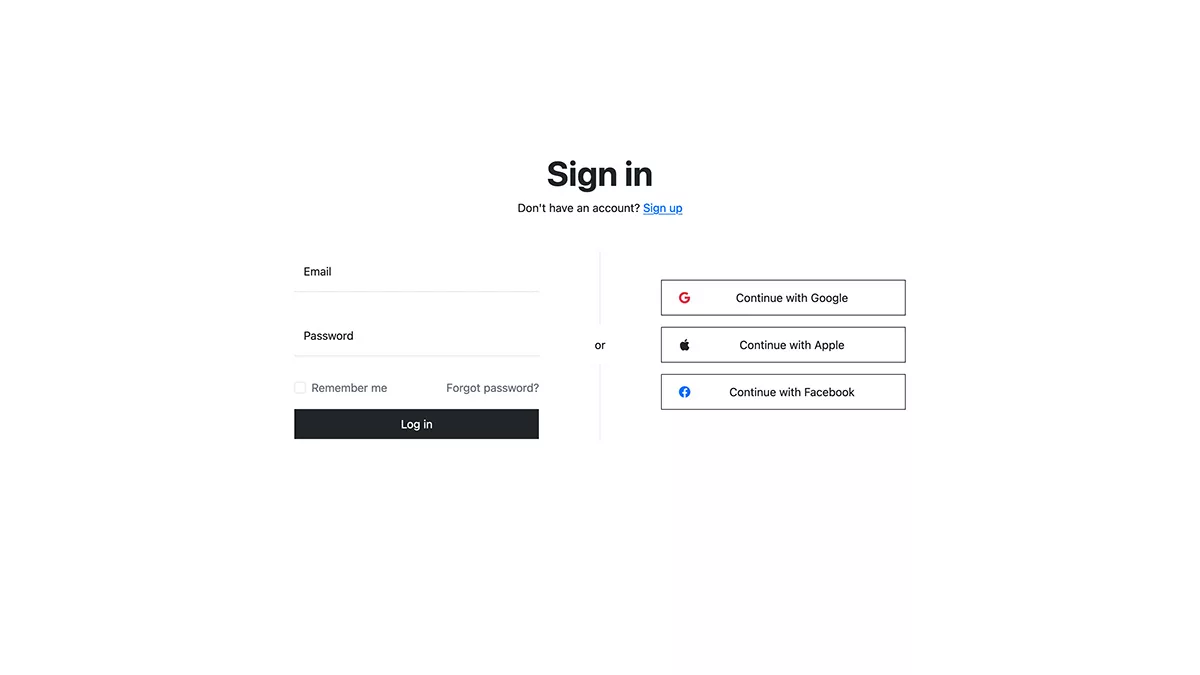 Bootstrap 5 Login Form Template Free Download
