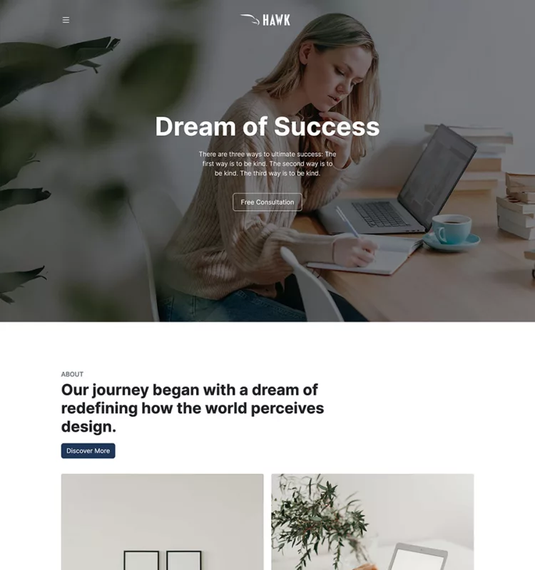 Hawk Pro – Multipurpose Bootstrap One Page Template