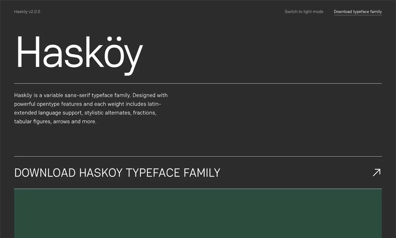 Hasköy – Free Open Source Sans-Serif Typeface Family