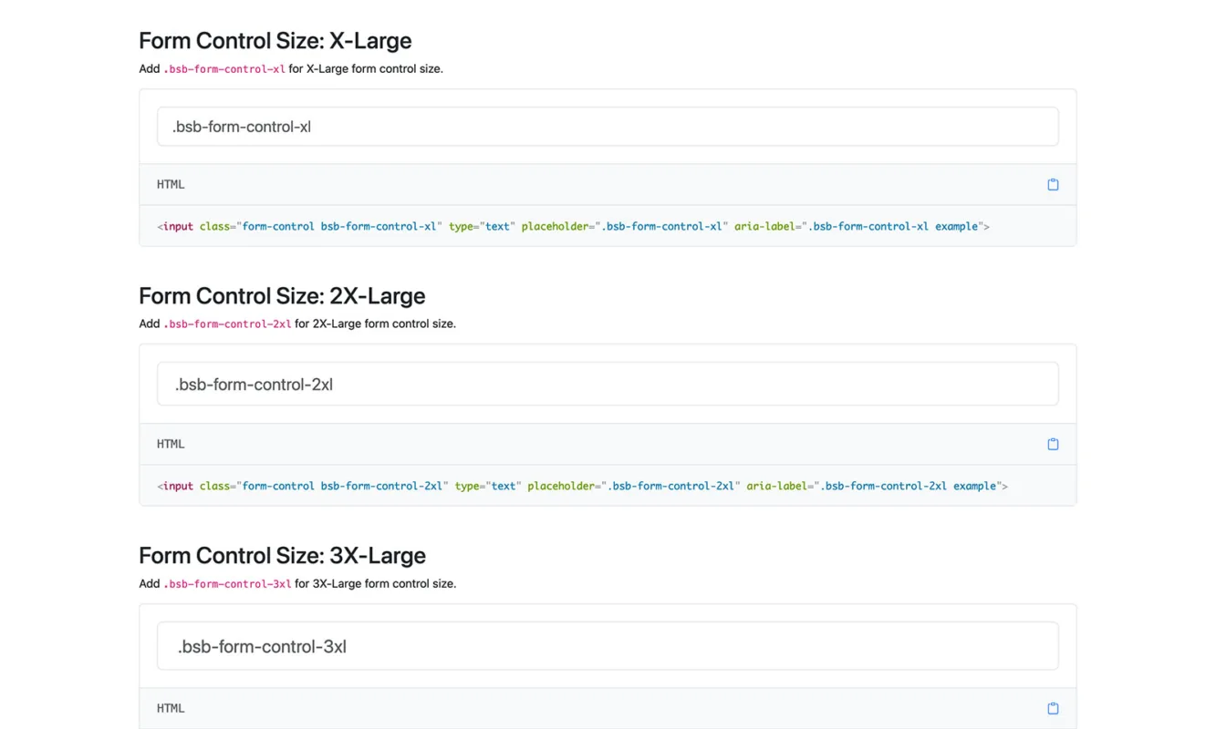 Bootstrap Form Control Size Increase