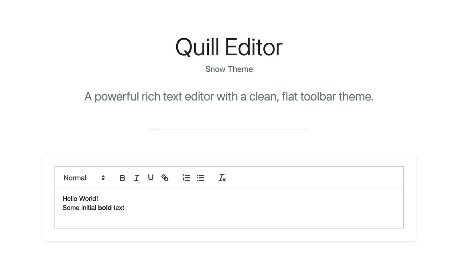 Bootstrap Rich Text Editor Example