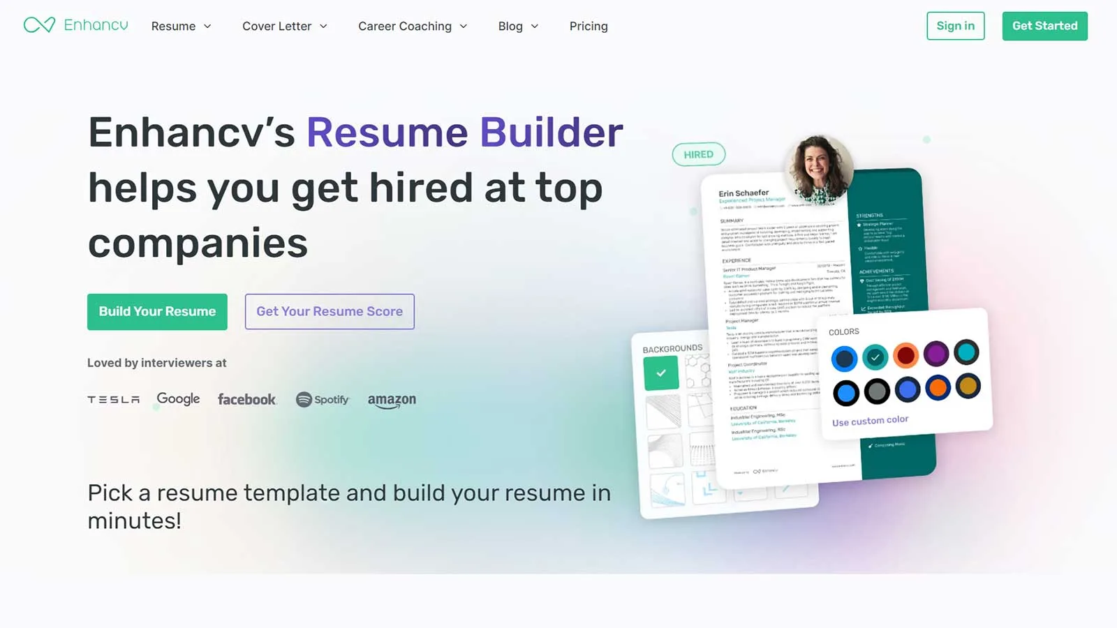 best template of resume